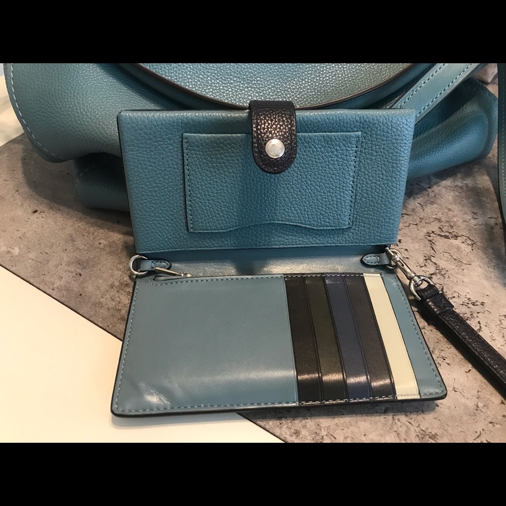 Coach Marine Blue and Navy Wallet